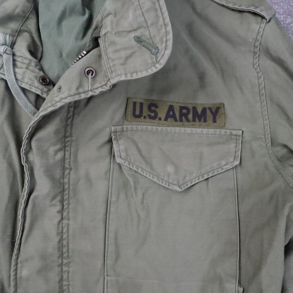 Vintage US Army OG-107 Medium Drab Green Long Sleeve Field Coat - Picture 6 of 13